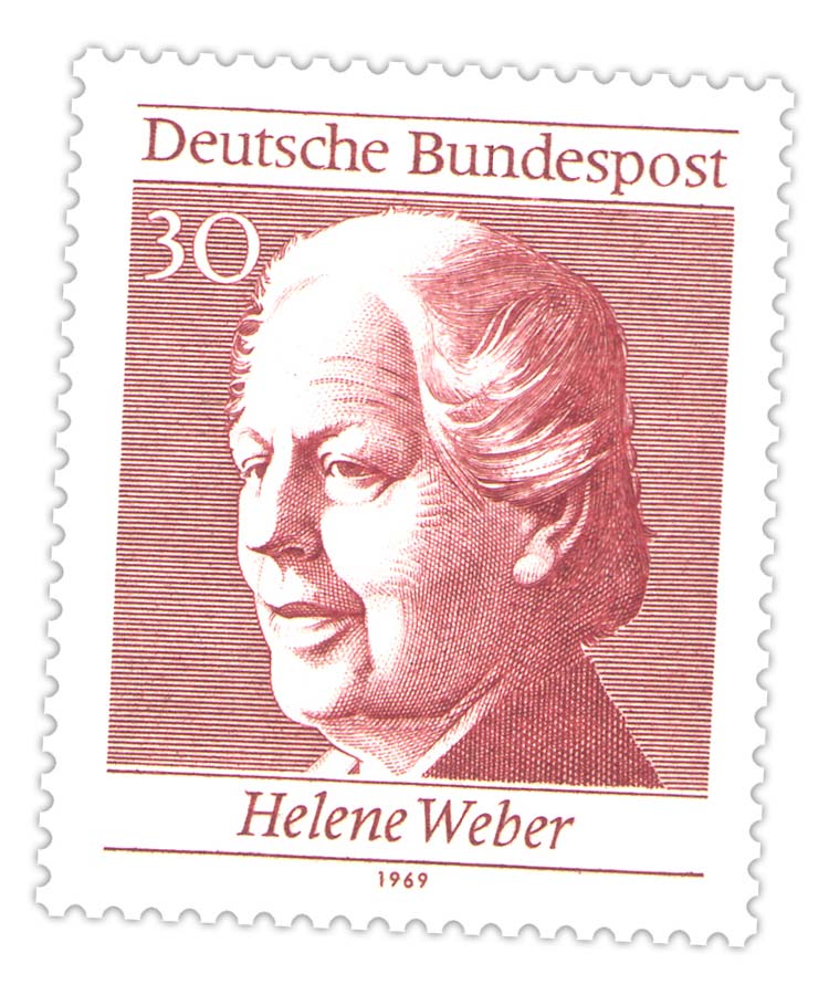 Briefmarke Helene Weber