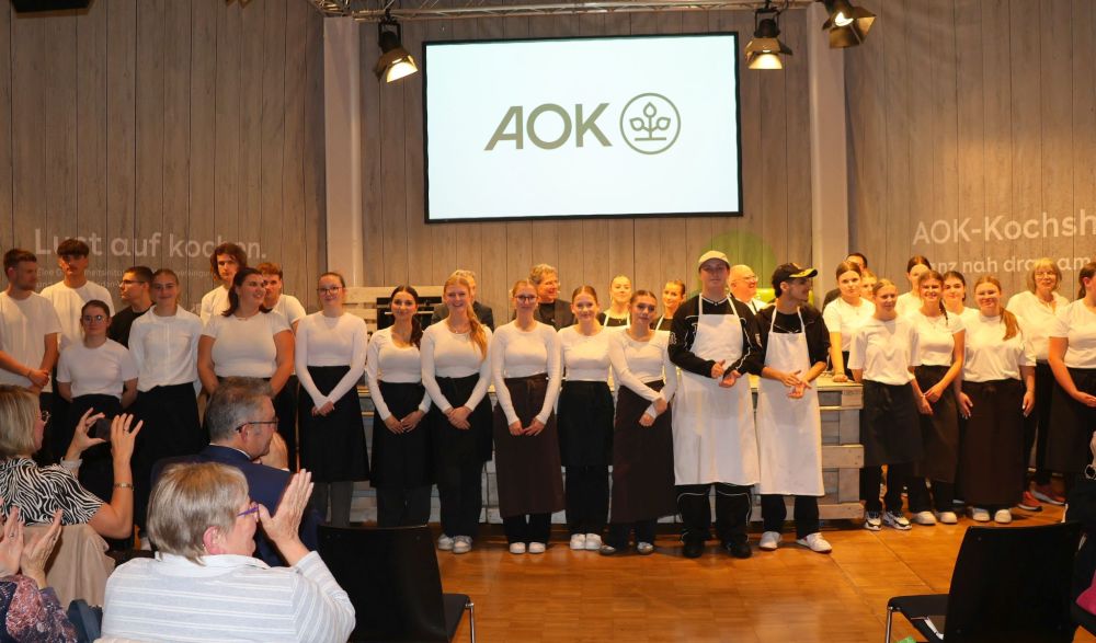 AOK Kochshow mit HWS, Prinz Carl, Johannes Volk und Bürgermeister Roland Burger