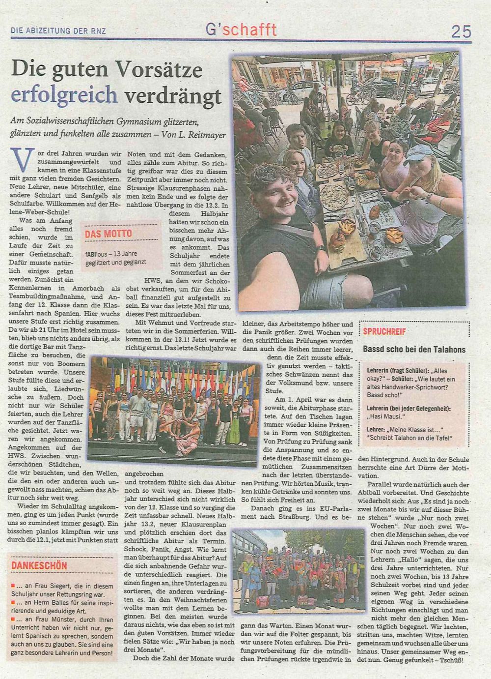 Zeitungsartikel 