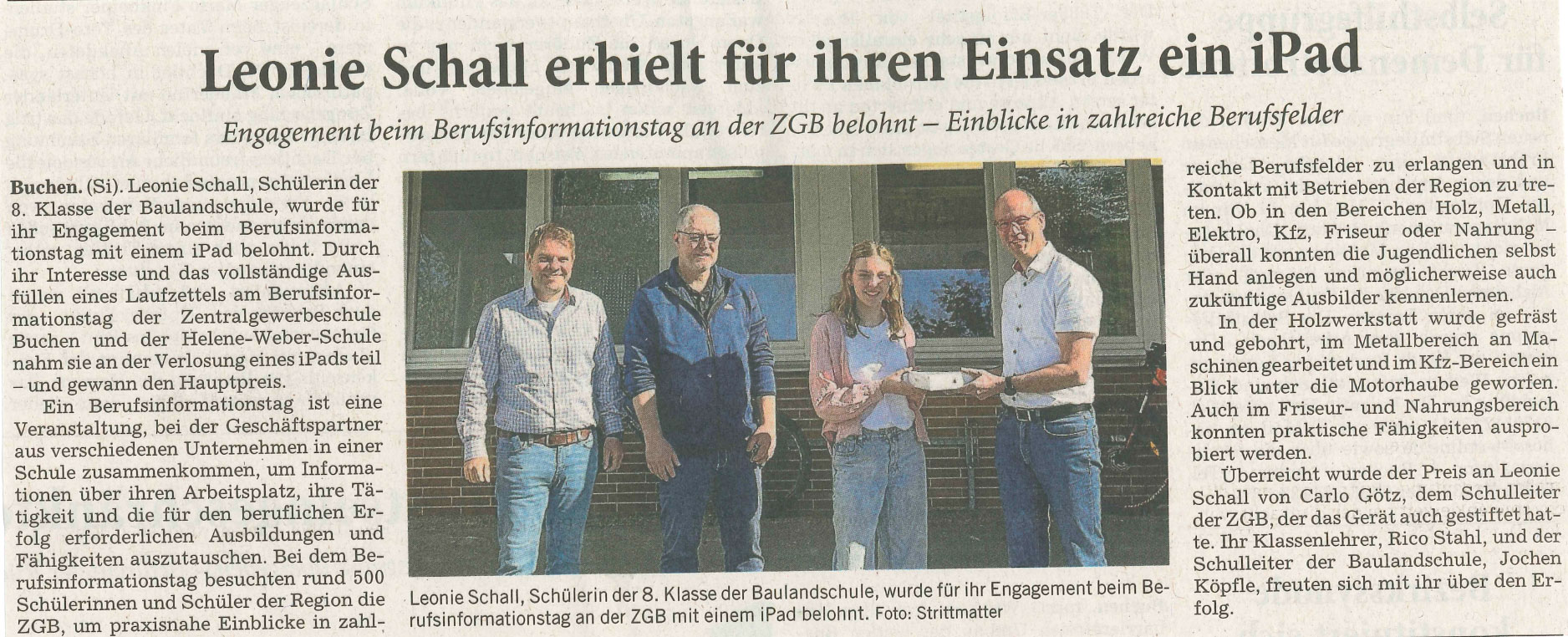 iPad Übergabe