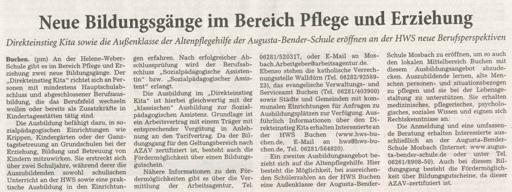 Zeitungsartikel